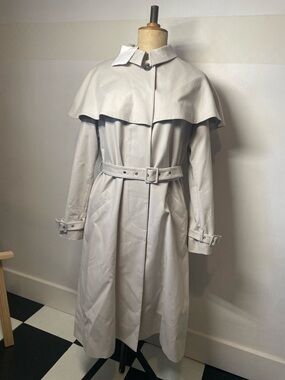 & Other Stories Vika Gazinskaya Trench Coat NWT Cream Belted Size 40
